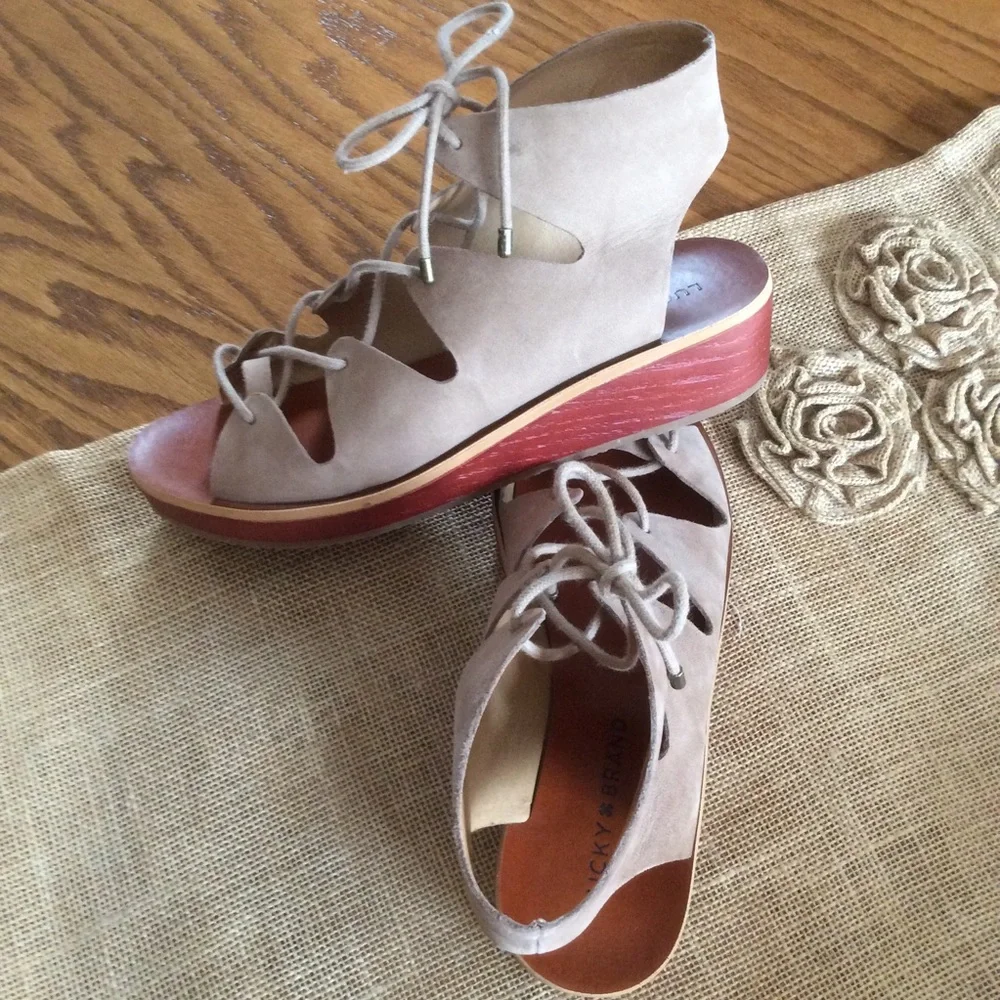 Lucky Brand LP-Hipsta Gladiator Sandals, Sz 7.5